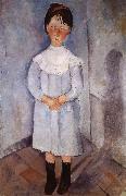 Amedeo Modigliani Little girl in blue USA oil painting artist